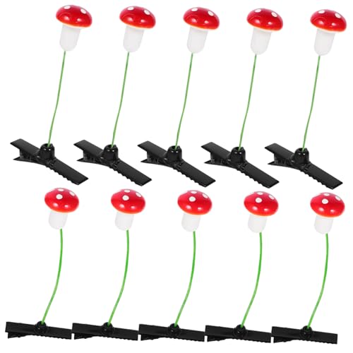 minkissy 30stücke Süße Haarclips Kunststoffpilz Haarnadeln Kreative Haarspangen Für Frauen Junge Mädchen Haarschmuck Für Alltag Geburtstag Cosplay von minkissy