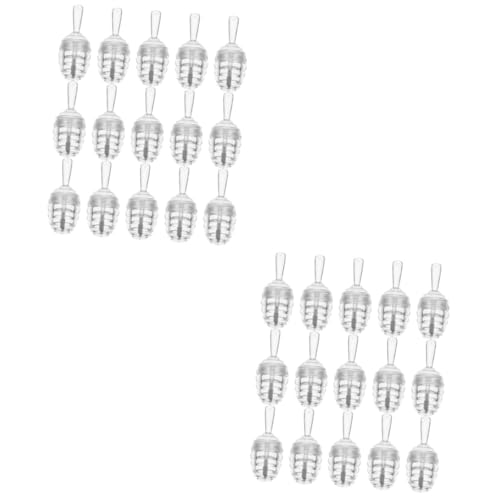 minkissy 30stücke Wiederverwendbare Lippenbalsam Fläschchen Im Honigtopf-design Leere Lippenpflege Tuben Für Und Lip Balm Transparentes Material Für Einfache Anwendung von minkissy