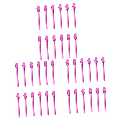 minkissy 36 Stk Haarspangen Für Damen Professionelle Haarspangen Salon-abteilungsklammern Aus Metall Bananen-haarspangen Haarspangen Für Frauen Haarklammer Sektion Knochenschiene Rosa von minkissy