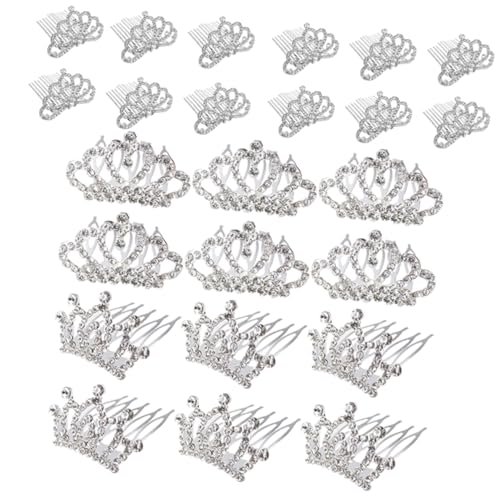 minkissy 36 pcs diamond headband hair ties for crown for diamond hair hoop bling tiara comb Bridal Prom Headpiece hair hoop headdress crown comb grace von minkissy