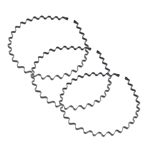 minkissy 3st Gebogenes Stirnband Stirnbänder Für Sportliche Damen Hoop-clips Für Herrenhaarbänder Unisex-stirnband Spiralförmiges Stirnband Haarnadel Eisenstahl Welle Männer Und Frauen von minkissy