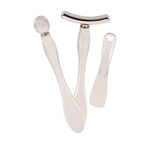 minkissy 3stücke Metall Augencreme Gesichtsmassage Werkzeug Mit Großem Löffel T-förmigem Löffel Für Augenpflege Und Kosmetik Tragbar Und Handlich minkissy 3stücke Metall Augencreme Gesichtsmassage Werkzeug Mit Großem Löffel T-förmigem Löffel Für Augenpflege Und Kosmetik Tragbar Und Handlich von minkissy