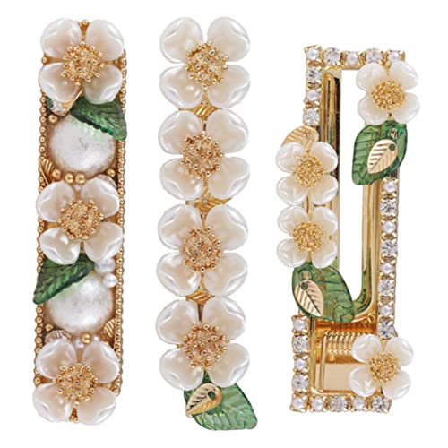 minkissy 3stücke Haarnadeln Mit Schale Blume Haarspangen Bobby Pins Süße Haarklammern Mode Haarnadeln Für Mädchen Haarschmuck Für Hochzeit Party von minkissy