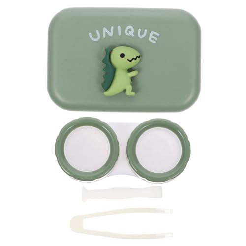 minkissy 3St Halter für Linsenbehälter Gläser Behälter für Kontaktlinsen Halter für Kontaktlinsenbehälter aufbewahrungsdose Storage Boxes spiegelfolie Objektivbehälter Linsenhalter Green von minkissy