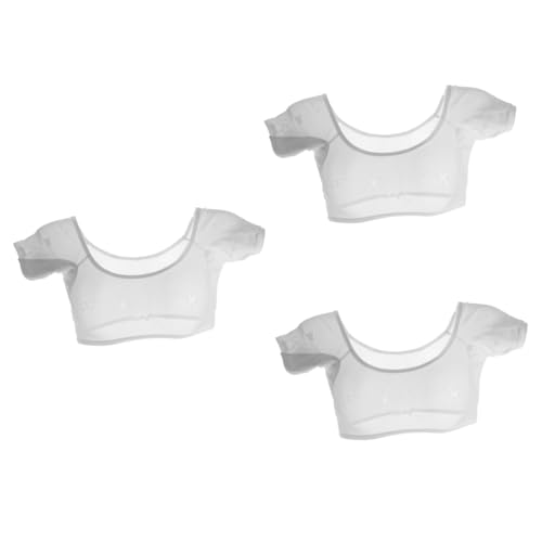 minkissy 3St Mesh-Sweatshirt Unsichtbare Hosenträger für Männer Herren-Sweatshirts Tanktops für Damen Damenhemden Achselschweißschutzweste Unterarm-Schweißweste waschbar Unterhemd von minkissy