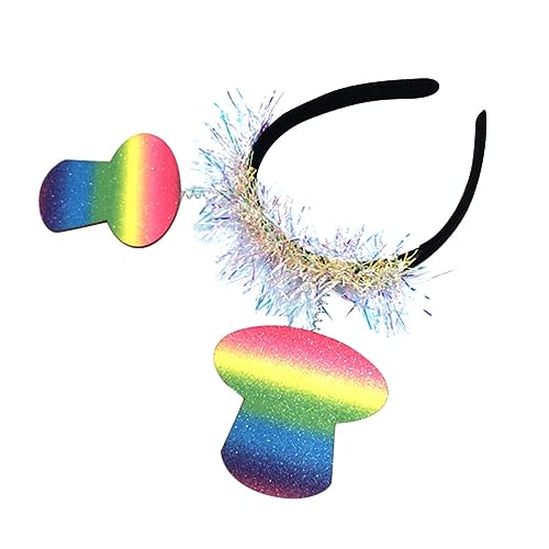 minkissy 3st Stirnband Mit Regenbogenhut Kopfschmuck Miniatur Damen Alles Zum Geburtstag Filzstoff von minkissy