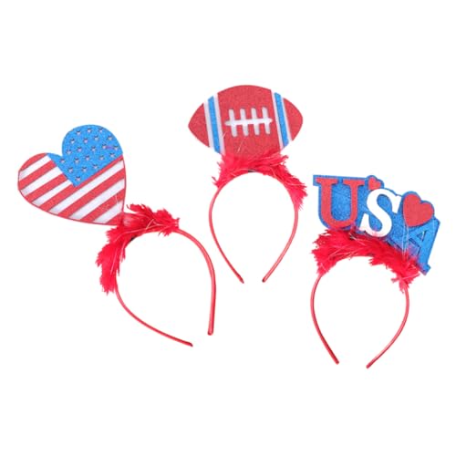 minkissy 3-teiliges Unabhängigkeitstag-kopfschmuck-set Modisches Party-haarband-set Für Festivals von minkissy