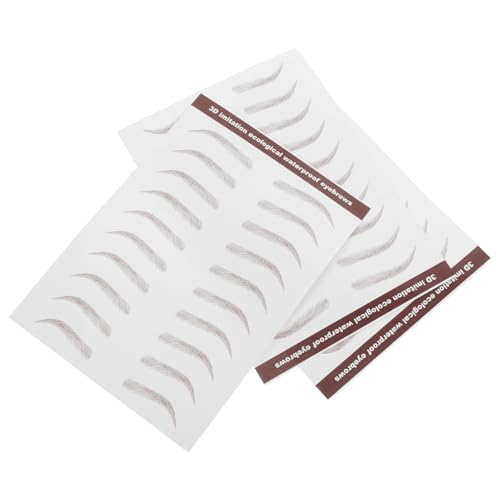 minkissy 3blätter Wasserfeste Augenbrauenaufkleber Temporärer Look Zum Abziehen Und Formen Für Frauen Und Mädchen Wasserfest Und Abziehbar von minkissy
