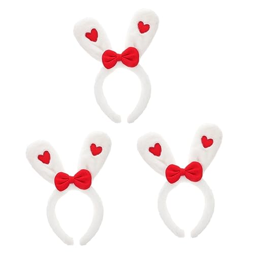 minkissy 3pcs bunny ear headband Cosplay bunny Rabbit headband bunny beanie with ears costumes for adults head bands for women's hair makeup girl outfits party decorations women headdress von minkissy