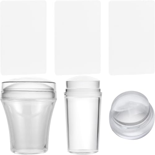 minkissy 3sätze Silikon Nagel Stamper Für Nailart Inklusive Stempel French-tip-nagelstempel Und Nagelschablonen Für Maniküre Einfach Zu Bedienen Und Langlebig Für Nägel von minkissy