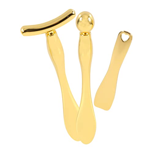 minkissy 3stücke Multifunktionale Augenmassage Löffel Metall Cremescoop Kosmetik-importstäbchen Für Augenringe Augenschatten von minkissy