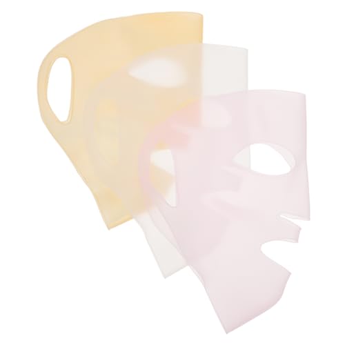 minkissy 3st Feste Abdeckung Der Gesichtsmaske Abdeckung Für Hautpflegemasken Silikon-gesichtsmaske Wiederverwendbar Wasser Sperren 3d Kieselgel Hautpflegeprodukte von minkissy