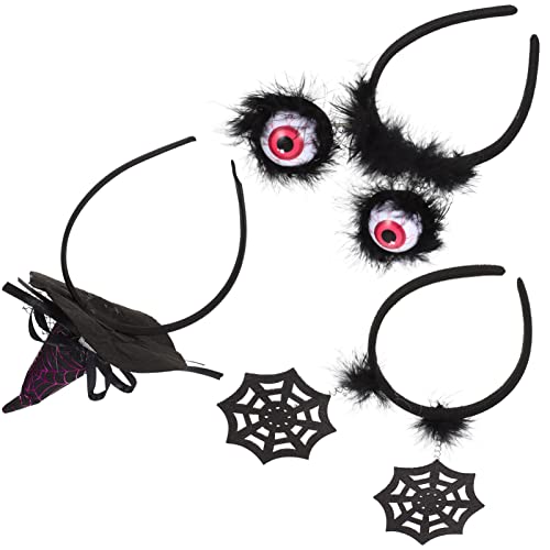 minkissy Halloween-party-haar-accessoires 3pcs Spider Web Hexenhut Haar für Frauen Trägt von minkissy