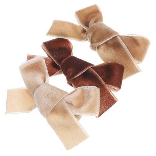 minkissy Haarschleifen Für Mädchen 3er-pack Weicher Haarschleifenclip Aus Samt Haarspangen Haarschleifen Und Haar-accessoires-set Für Jungen Und Mädchen von minkissy