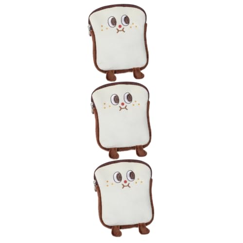 minkissy 3st Tante's Handtuch-Aufbewahrungstasche Wischt Die Kupplung Ab Geldbörse Mit Geldscheinklammer Zeitraum Wiederverwendbarer Tamponhalter Geldbeutel Mit Reißverschluss Plüsch Brown von minkissy