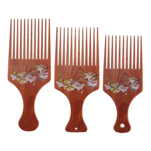 minkissy 3stücke Haarkamm Zahnkamm Stylingkamm Haarstylingkamm Salonhaarbürste Professionelle Haar Kamm Männer Slickedback Kamm Multifunktion von minkissy