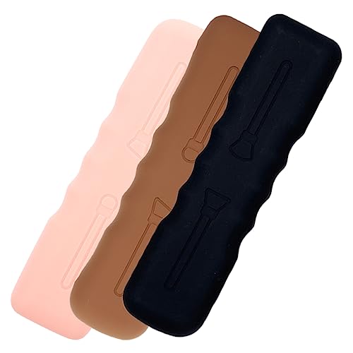 minkissy 3stücke Teiliges Makeup Pinsel Mit Tragbarer Kosmetiktasche Ergonomischer Pinsel Organizer Für Leicht Zu Reinigen Und Langlebig von minkissy