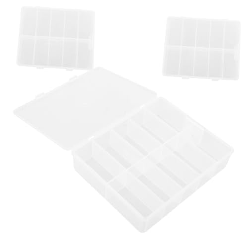 minkissy 3stücke Transparente Aufbewahrungsbox Für Nagelstücke Nail Art Organizer Aus Hochwertigem Durchsichtige Box Zum Nägel Aufbewahren Und Praktisch Für Nagelstudios Und von minkissy