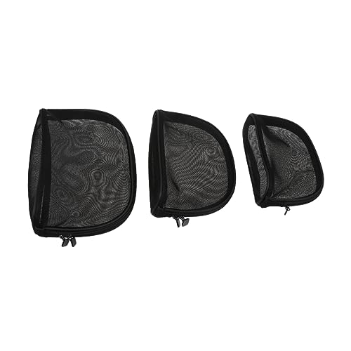 minkissy 3stücke Transparente Kosmetiktasche Reisekosmetiktasche Mit Netzgarn Tragbare Damen Schminktasche Aufbewahrungstasche Für Make-up-Tools Und Kleinteile in s Sise von minkissy