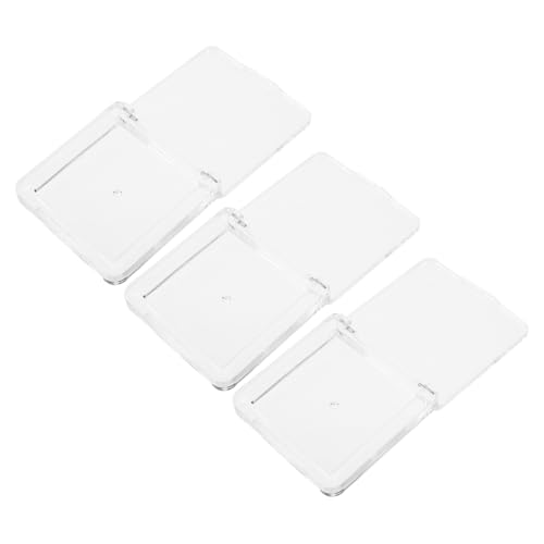 minkissy 3stücke Transparente Quadratische Aufbewahrungsbox Leerer Kosmetikbehälter Für Lidschatten Und Lippenstift Reisecontainer Mit Pfannen Für Make-up-container Und Container von minkissy