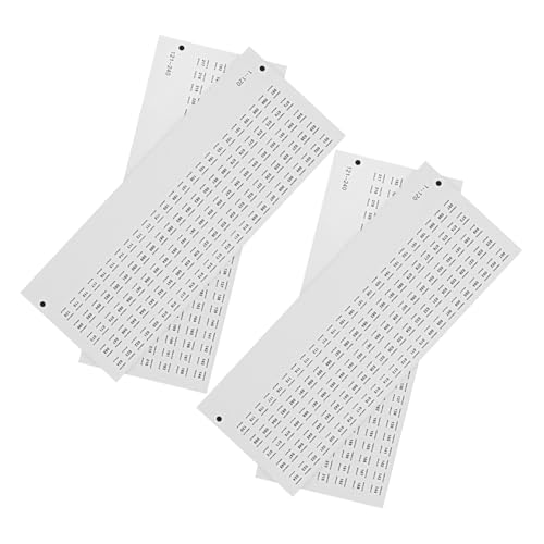 minkissy 4 Blätter Kleine Nummerierte Aufkleber Selbstklebende Etiketten für Nagellack-organisation Klare Lesbare Zahlen für Farbkennzeichnung Maniküre-display und Sortierung von minkissy
