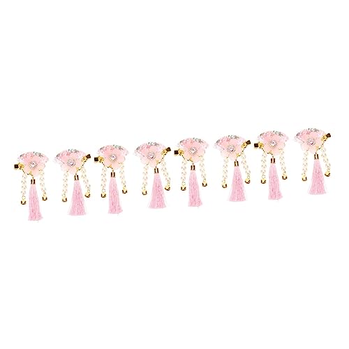 minkissy 4 Paar japanische Fächer-Haarnadel Baby Haarspangen Kimono Haarspange Mädchen Haarspangen für Haare Japanischer Haarschmuck Braut Kopfschmuck Harz Perlen Kind Japanischer Stil von minkissy