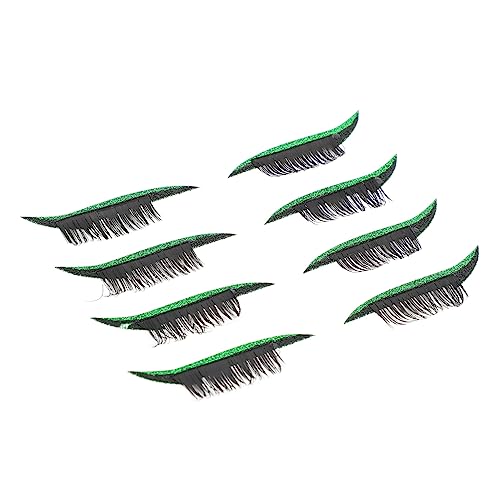 minkissy 4paare Eyeliner-sticker Mit Glitzer Wiederverwendbare Klebe-eyelids Und Wimpern Für Atemberaubendes Make-up Für Festlichkeiten Cosplay Und Alltag von minkissy