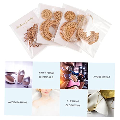 minkissy 4 Paare Handgefertigte Ethno Ohrringe Damen Gewebt Leicht Anhänger Boho Schmuck Stylisch für Alltag und Fest von minkissy