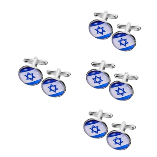 minkissy 4 Paare Israelische Manschettenknöpfe Hemdärmelknopf Anzug Manschettenknöpfe Business-manschettenknöpfe Manschettenknöpfe Aus Legierung Kleidung Zinklegierung minkissy 4 Paare Israelische Manschettenknöpfe Hemdärmelknopf Anzug Manschettenknöpfe Business-manschettenknöpfe Manschettenknöpfe Aus Legierung Kleidung Zinklegierung von minkissy