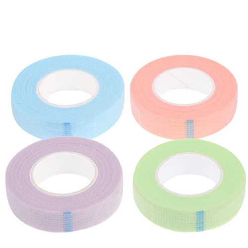 minkissy 4 Rollen Wimpern Augenlid Klebeband falsche Wimpern Klebeband für wimpernverlängerungen Lidschatten Augenlid Tape augenlidklebeband Wimperntrennbänder Wimpernlifting-Bänder Vlies von minkissy