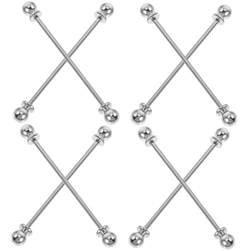 minkissy 4 Sätze Kragenstifte Für Herren Metall Kragenstangen Krawattennadeln Für Hemdkragen Stilvolle Anstecknadeln Für Formelle Anlässe Langlebig Leicht Perfektes Accessoire 2 Stück * 4 von minkissy