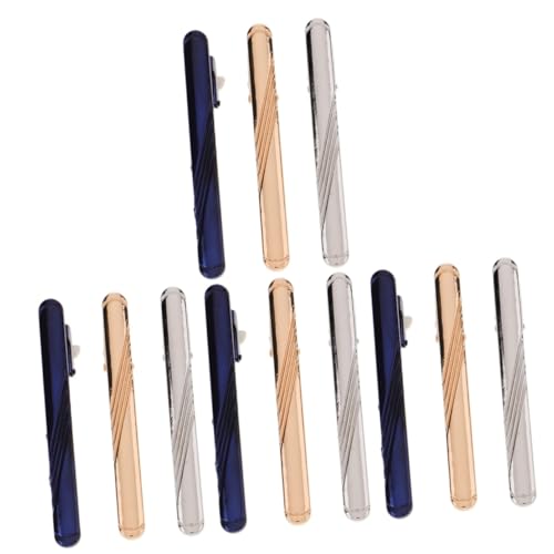 minkissy 4 Sätze Krawattenklammer-set Geschäft Trauzeugen Regulär Hochzeit Krawattenklammern Clips Formeller Anzugclip Clip Auf Krawatten Hemdkragen-clip Kupfer 3 Stück * 4 von minkissy