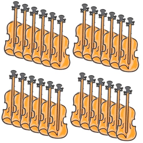 minkissy 4 Sätze Kreative Violin Broschen Für Frauen Anstecknadel Hochwertigem Metall Accessoire Für Kleidung Taschen Und Hüte Perfektes Zu Weihnachten Geburtstagsfeiern Und 6 Stück * 4 von minkissy
