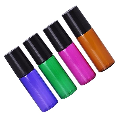 minkissy 4 Stück 1 5 5 Ml Roll-on-flasche Parfüm-reiseflasche Behälter Für Lipgloss Universelles Mauspad Shampoo-reisebehälter Wiederverwendbar Produkt Balsam Pvc-aufkleber Jet Glasflasche minkissy 4 Stück 1 5 5 Ml Roll-on-flasche Parfüm-reiseflasche Behälter Für Lipgloss Universelles Mauspad Shampoo-reisebehälter Wiederverwendbar Produkt Balsam Pvc-aufkleber Jet Glasflasche von minkissy