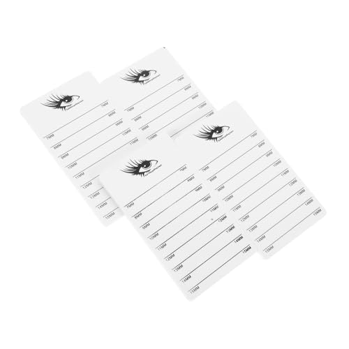 minkissy 4 Stück Acryl Wimpernverlängerung Halter Handheld Display Board Lash Extension Organizer mit Stabilem Sockel für Beauty Salon und Zuhause von minkissy