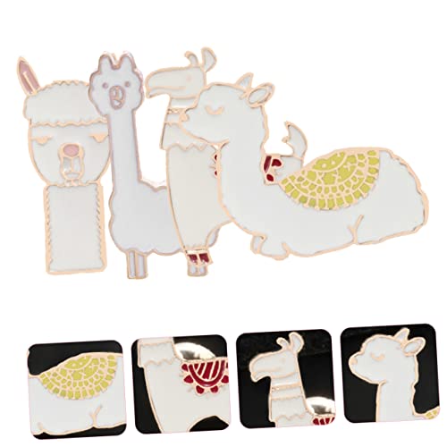 minkissy 4 Stück Anstecker Anstecknadeln Broschen Kreative Dekorationen Damen Schal Brosche Clips Pullover Brosche Metall Schalschnalle Bezaubernde von minkissy