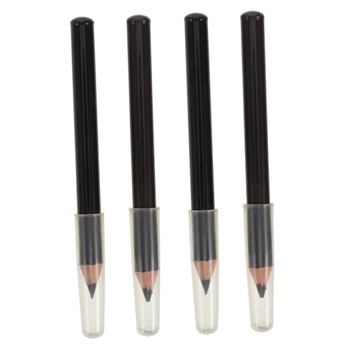 minkissy 4stücke Teiliger Augenbrauenstift Weicher Brauner Augenbrauenhighlighter Augenbrauen-gelstift Augenbrauen-füllstift Aus Holz Aus Holz Beauty-stift Aus von minkissy