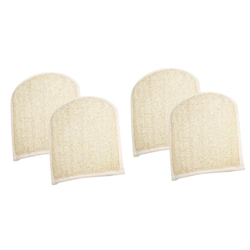 minkissy 4 Stück Badetuch Luffa-duschhandschuhe Peeling-handschuhe Für Die Dusche Peelingfäustlinge Zum Bade-peeling-fäustlinge Luffa-bade-peeling-handschuhe Badehandschuhe ， von minkissy