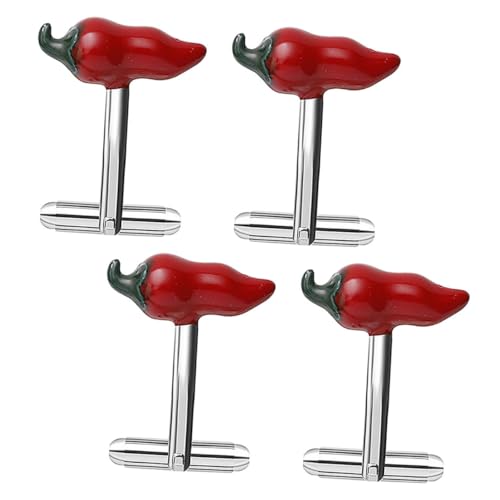 minkissy 4 Stück Chili Manschettenknöpfe Pfefferform Manschettenknöpfe Cartoon Manschettenknöpfe Ärmelknopf Manschettenknöpfe Lustige Manschettenknöpfe Neuheits Manschettenknöpfe minkissy 4 Stück Chili Manschettenknöpfe Pfefferform Manschettenknöpfe Cartoon Manschettenknöpfe Ärmelknopf Manschettenknöpfe Lustige Manschettenknöpfe Neuheits Manschettenknöpfe von minkissy