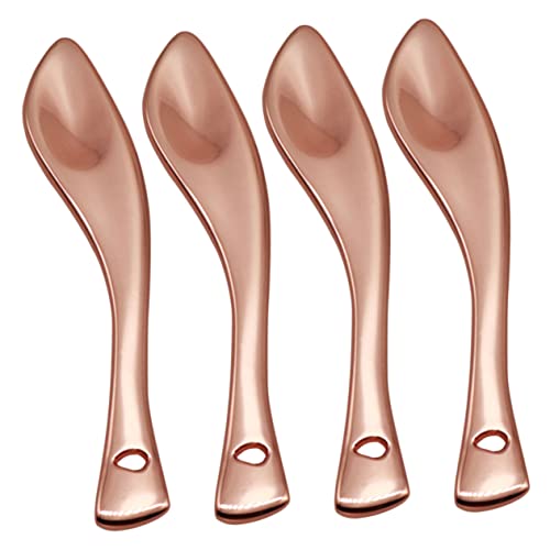 minkissy 4stücke Metall-gesichtsmaske-löffel Kosmetische Spatel-scoops Für Öl Cremes Augencremes Make-up-werkzeug Mit Glatter Oberfläche Für Einfache Anwendung Und von minkissy