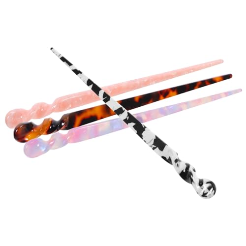 minkissy 4 Stück Haarstab Aus Kunststoff Für Damen Haarnadel Für Dutts Chinesische Haarstäbchen Schlichtes Und Elegantes Haar-accessoire Für Haare Baumelndes Design von minkissy