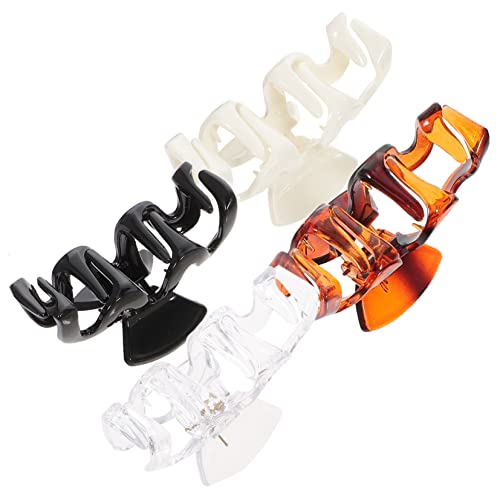 minkissy 4 Stück Große Gewellte Haarspange Im Retro-stil Für Dickes Haar Dekorative Clips in Stilvollen Farben Accessoires Für Frauen Dinge 5 von minkissy