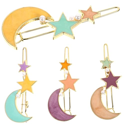 minkissy Elegantes Haarnadel-set Für Mädchen 4-teilig Haar-accessoires Haarspange Bobby Pin Ornamente Modisch Und Stilvoll Für Party Hochzeit Festival von minkissy