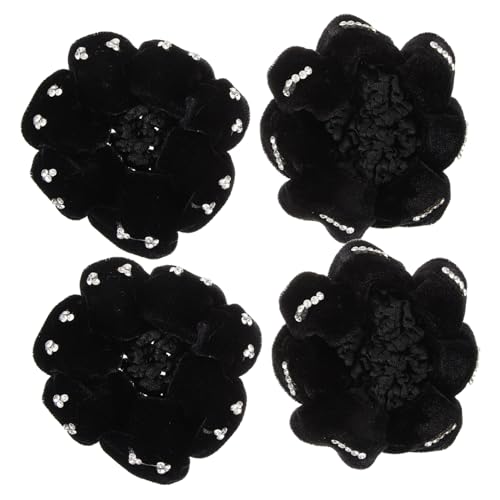 minkissy Haarknotenhalter Damen 4er-pack Haarnetze Für Damen Haarnetze Für Dutts Haarknotenabdeckung Duttnetz Für Mädchen von minkissy