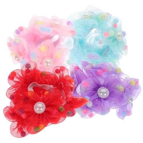 minkissy 4stücke Damen Haar Dutt Abdeckung Haarnetz Frauen Haar Dutt Netz Zubehör Pferdeschwanzhalter von minkissy