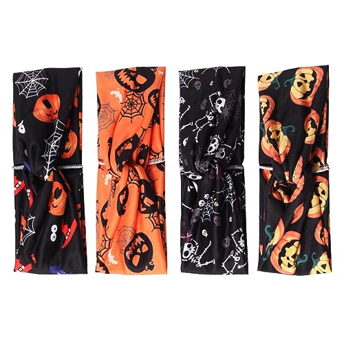 minkissy 4 Stück Halloween-stirnband Fluoreszenzaufkleber Hochwertige Rollen Haar Stirnband Saftig Boxen Mit Deckel Gitter Aufkleber Textmarker Sukkulenten Liste Gesicht Pflanzer Polyester von minkissy