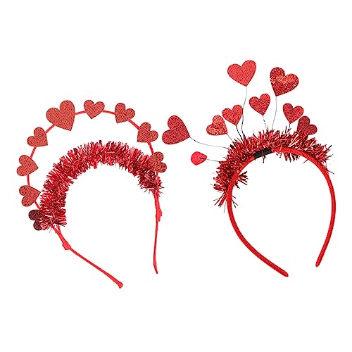 minkissy 4 Stück Liebe Stirnband Accessoires Für Mädchen Sonnenbrillen-stirnband Für Frauen Stirnband Zum Valentinstag Zubehör Für Hochzeitsfeiern Haarband Filzstoff Kopfhörer Kind Antenne von minkissy