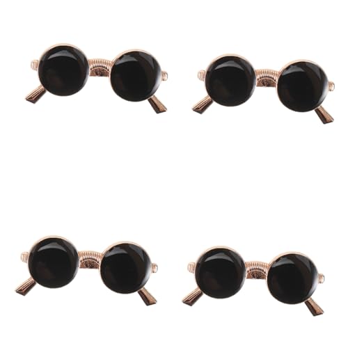 minkissy 4 Stück Lustige Haarklammern Fun Hair Clip Haarspangen für Frauen Sonnenbrillen Haarspangen Vintage Haarspange Sonnenbrillen formen Haarbarrettes Haarstylingzubehör Metall von minkissy