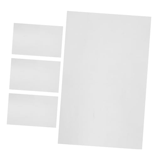 minkissy 4 Stück Maniküre -aufkleber Weicher Spiegel Selbstklebender Spiegel Dekorativer Spiegelaufkleber Wandspiegel Aufkleber Selbstklebende Spiegelaufkleber Papier Silver von minkissy