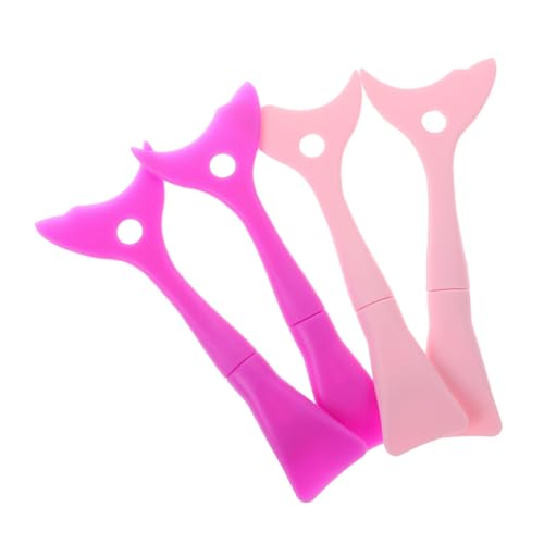 minkissy Make-up-werkzeugset 4 Eyeliner-schablonen Abgewinkelter Eyeliner Aus Silikon Wiederverwendbare Schablonenstempel Für Augen Und Augenbrauen von minkissy